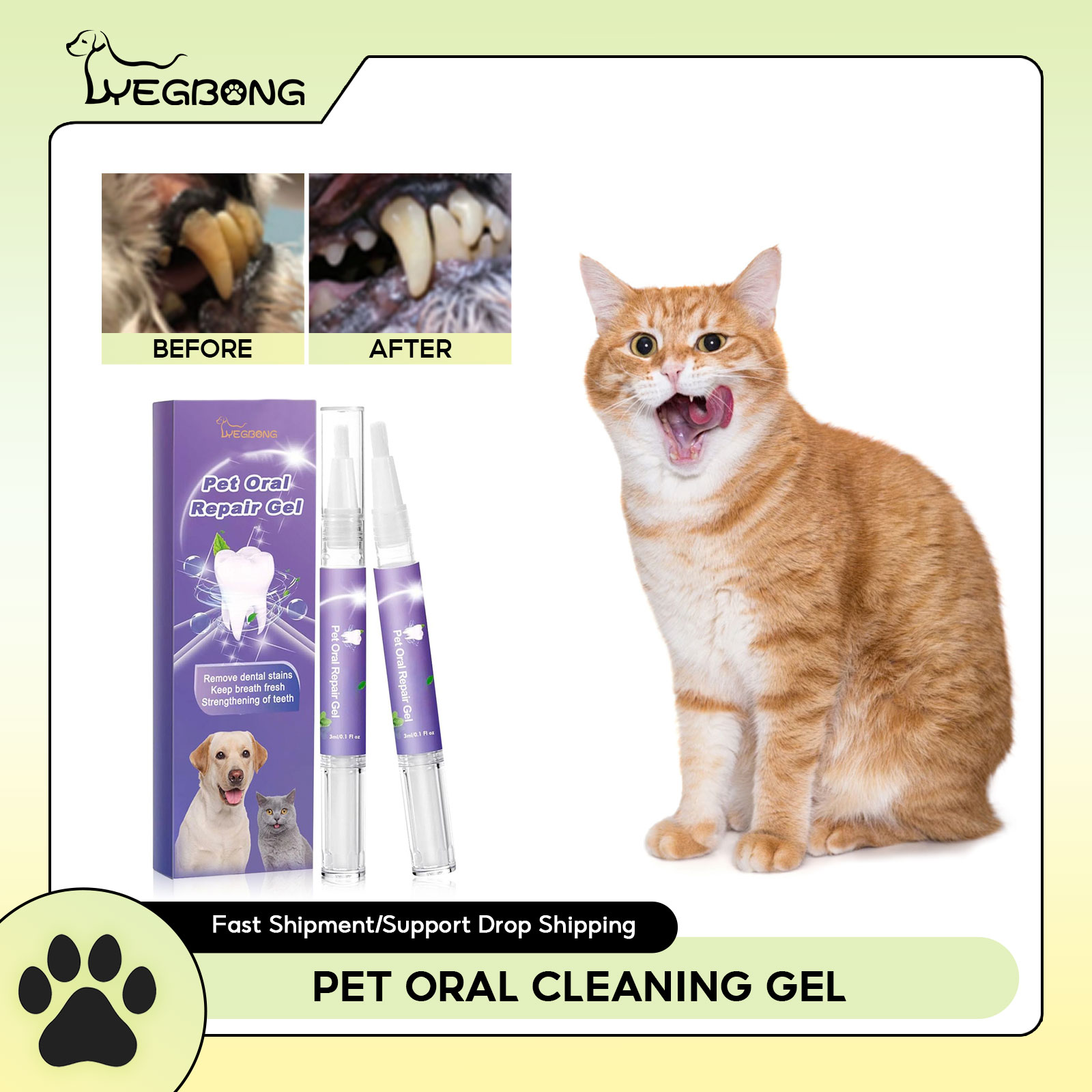 Teeth Whitening Hydrogen Peroxide - 애완 동물 구강 수리 젤 강아지
