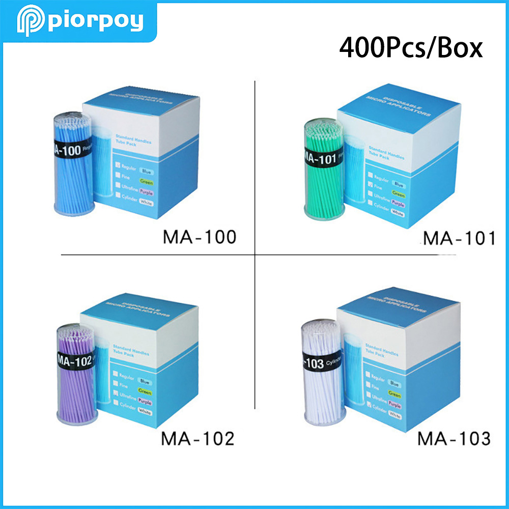 Whitening Teeth Dentist - PIORPOY 400Pcs/Box 치과용 마이크로 브러시 치과용