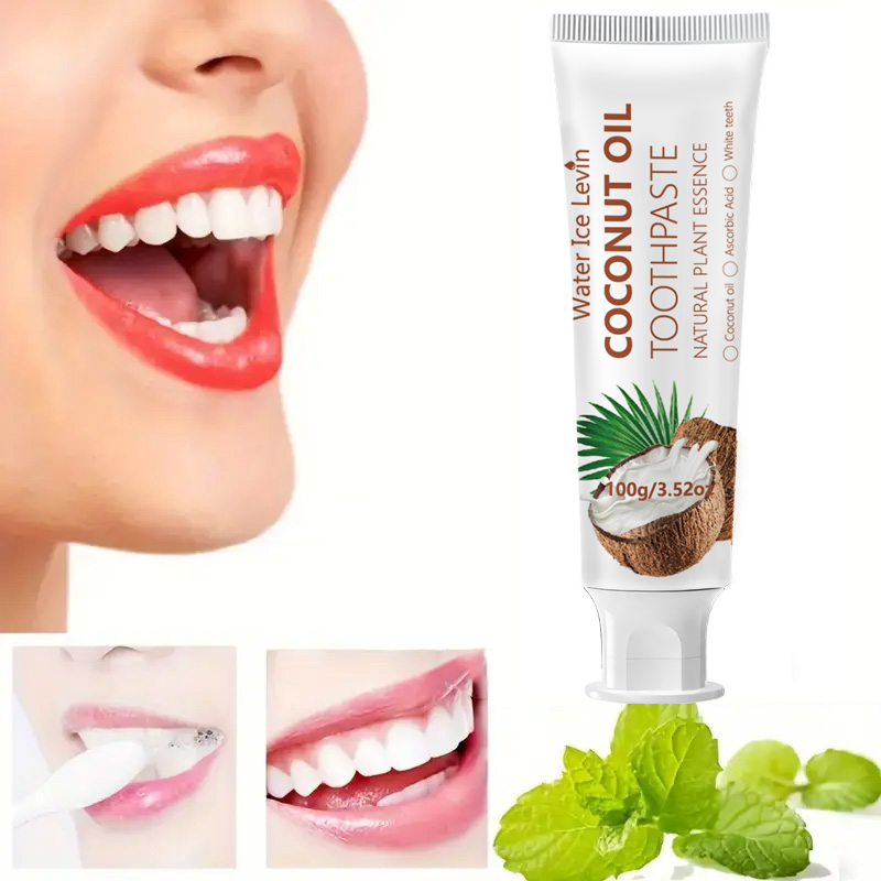 Teeth Whitening Natural - 코코넛 오일 치약 100g 천연 식물