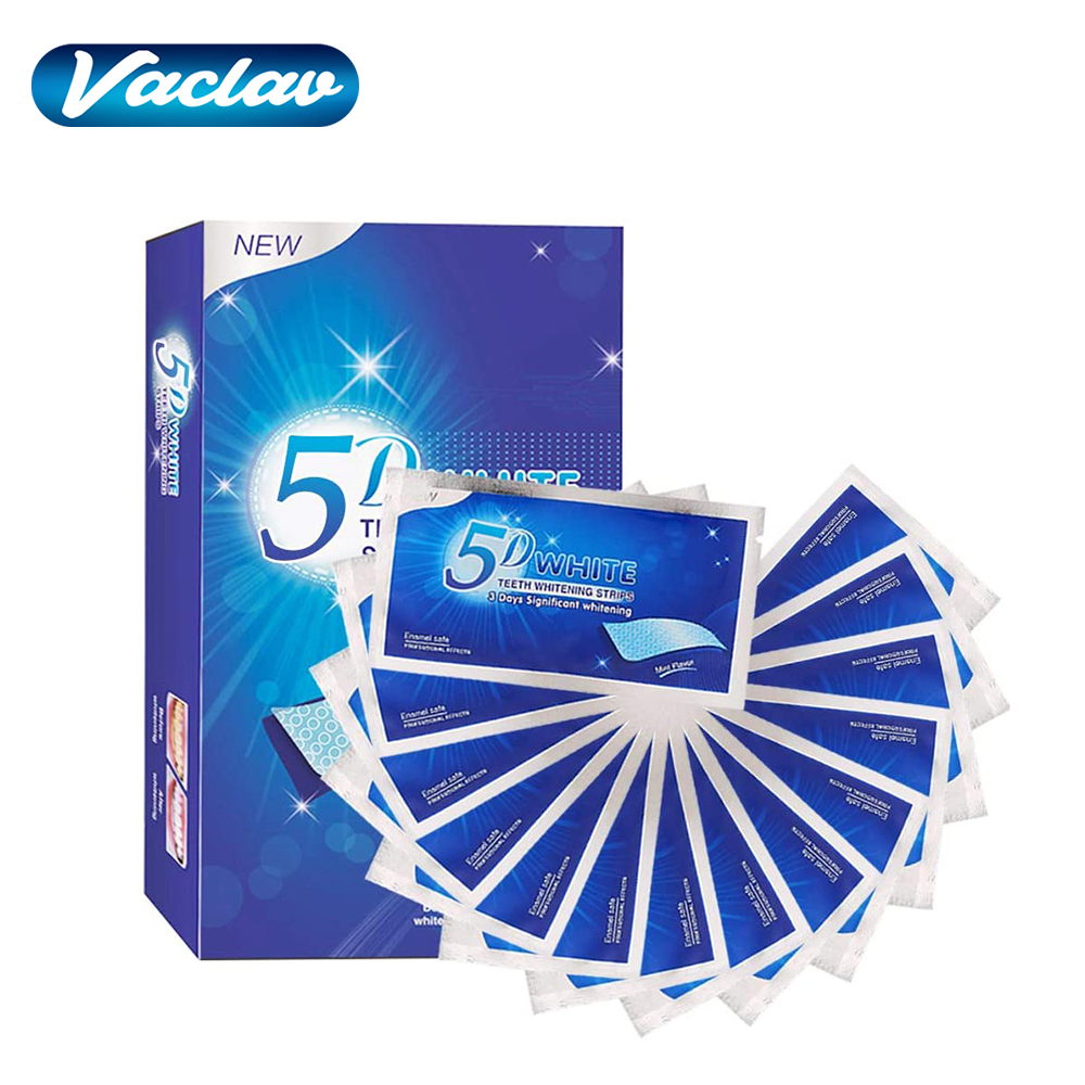 Teeth Whitening Hydrogen Peroxide - 5D 화이트 치아 미백 스트립 미백