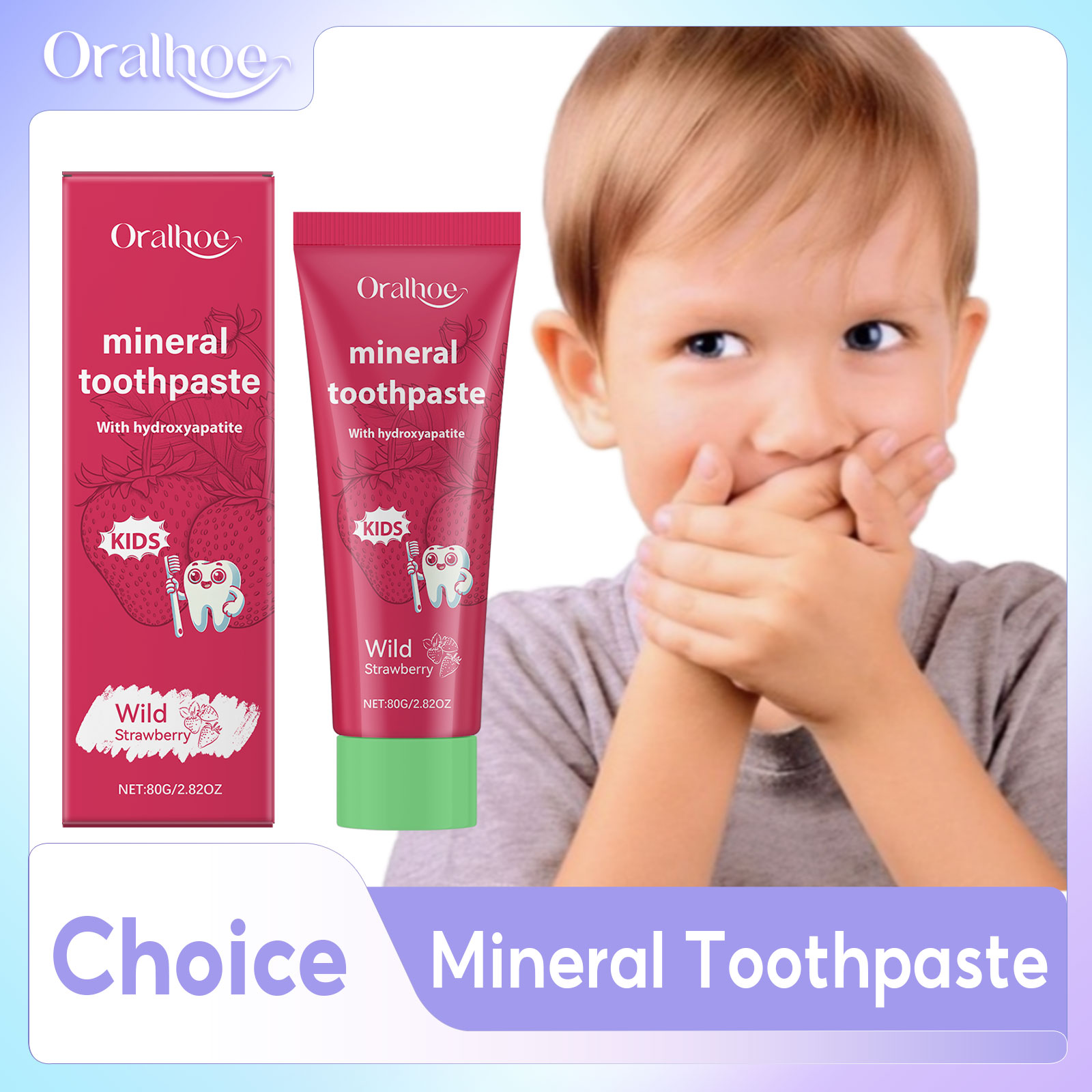 오랄호 키즈 치약 치아 미백 야간 치아 보호 딸기향 미 - Teeth Whitening Natural 리뷰 및 가격