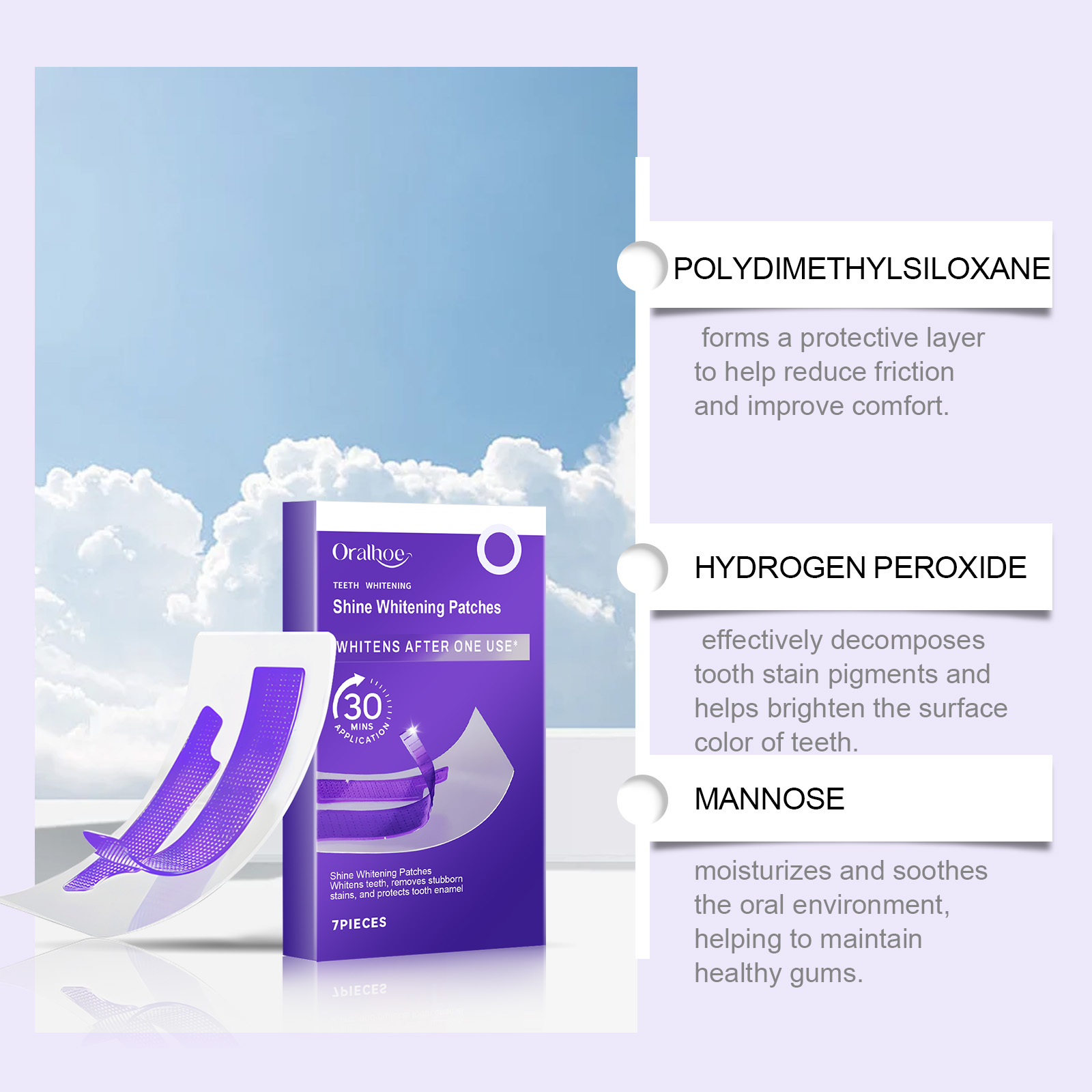 오랄호에 7개입/박스 치아 미백 패치 순한 성분 빠른  - Teeth Whitening Quick 리뷰 및 가격