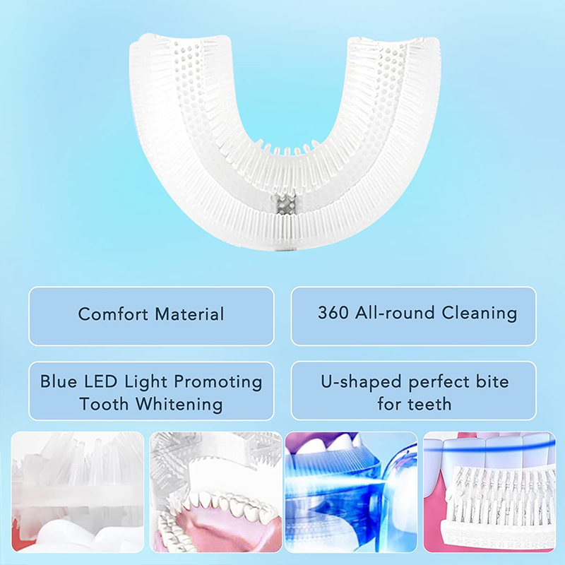 U자형 충전식 라이트 빠른 미백 치아 미백기 전문 치아 - Teeth Whitening Quick 리뷰 및 가격