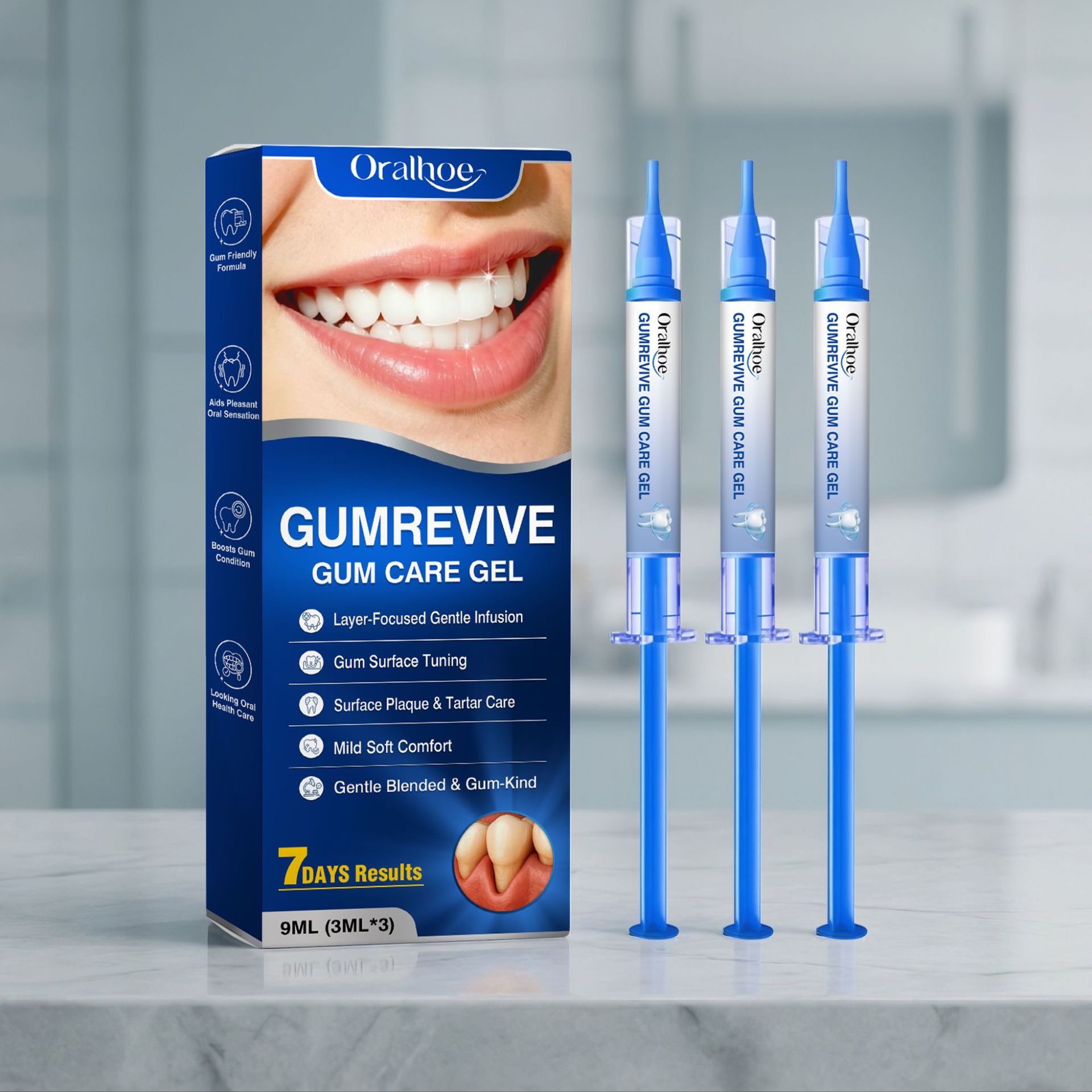 오랄호 껌 케어 젤 3개입 주사기 키트, 치아 및 잇몸 - Teeth Whitening Gel Syringes 리뷰 및 가격