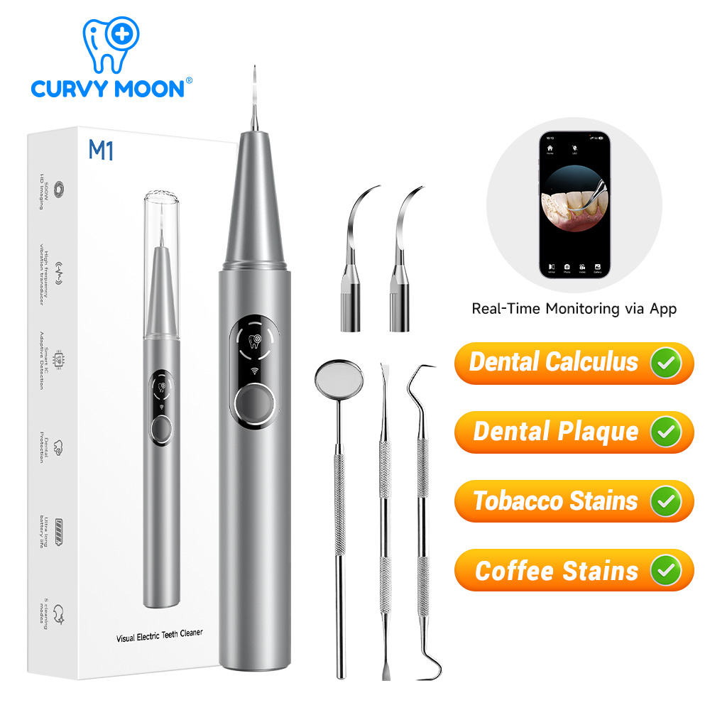 CURVY MOON 카메라가 장착된 가시형 전기 초음파 - Whitening Teeth Dentist 리뷰 및 가격