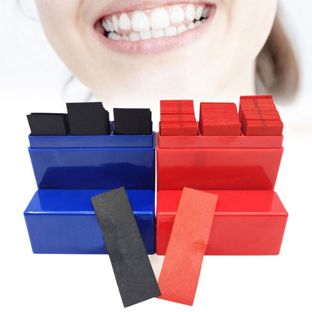 300매 치과용 교합지 블루 레드 양면 바이트 스트립  - Whitening Teeth Dentist 리뷰 및 가격
