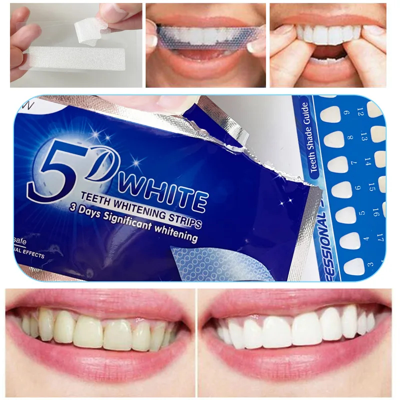 1-12pcs 5D 화이트닝 치아 스티커 화이트 치아  - Teeth Whitening Hydrogen Peroxide 리뷰 및 가격