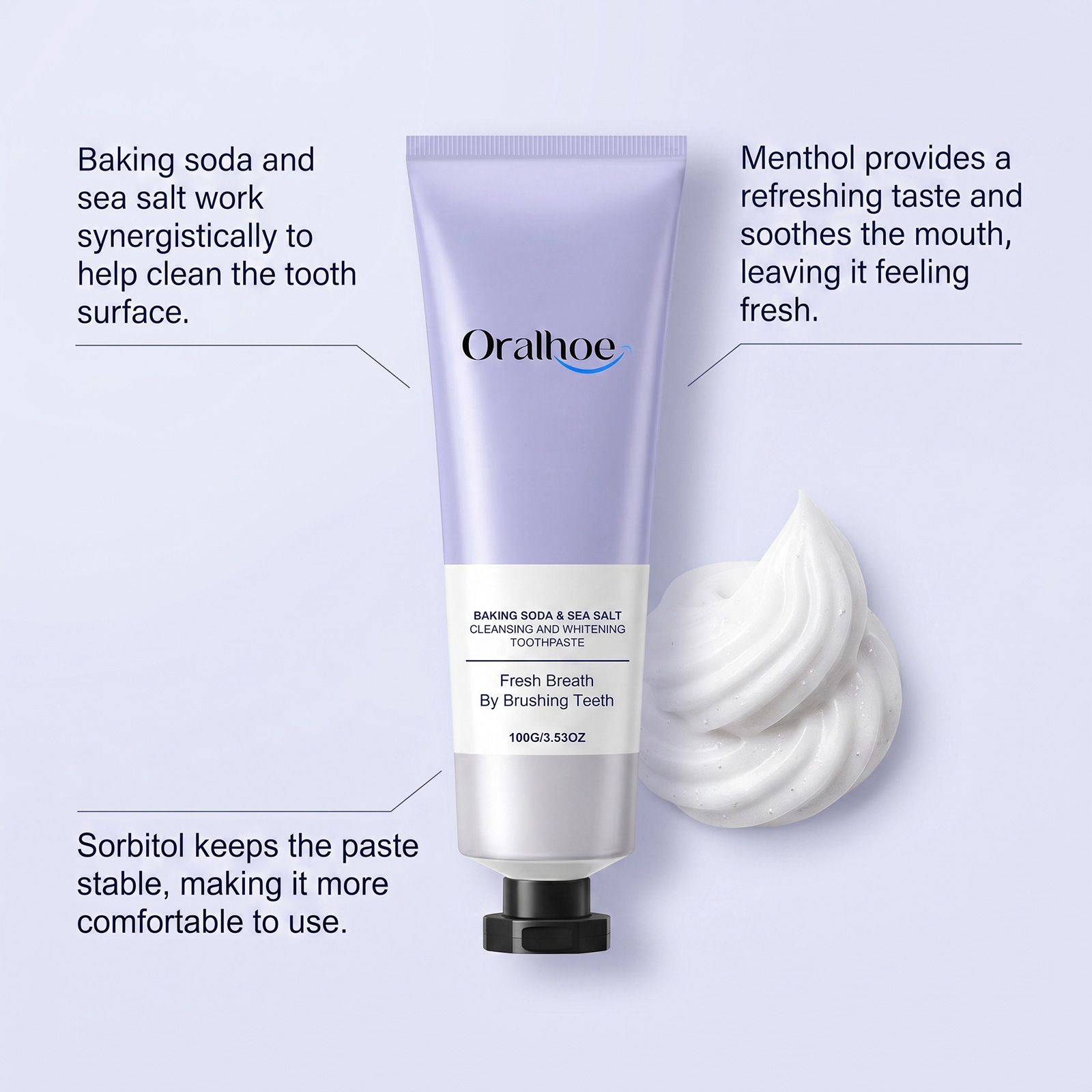 오랄호 베이킹소다 & 해염 치약 표면 얼룩 제거제 브라 - Teeth Whitening Natural 리뷰 및 가격