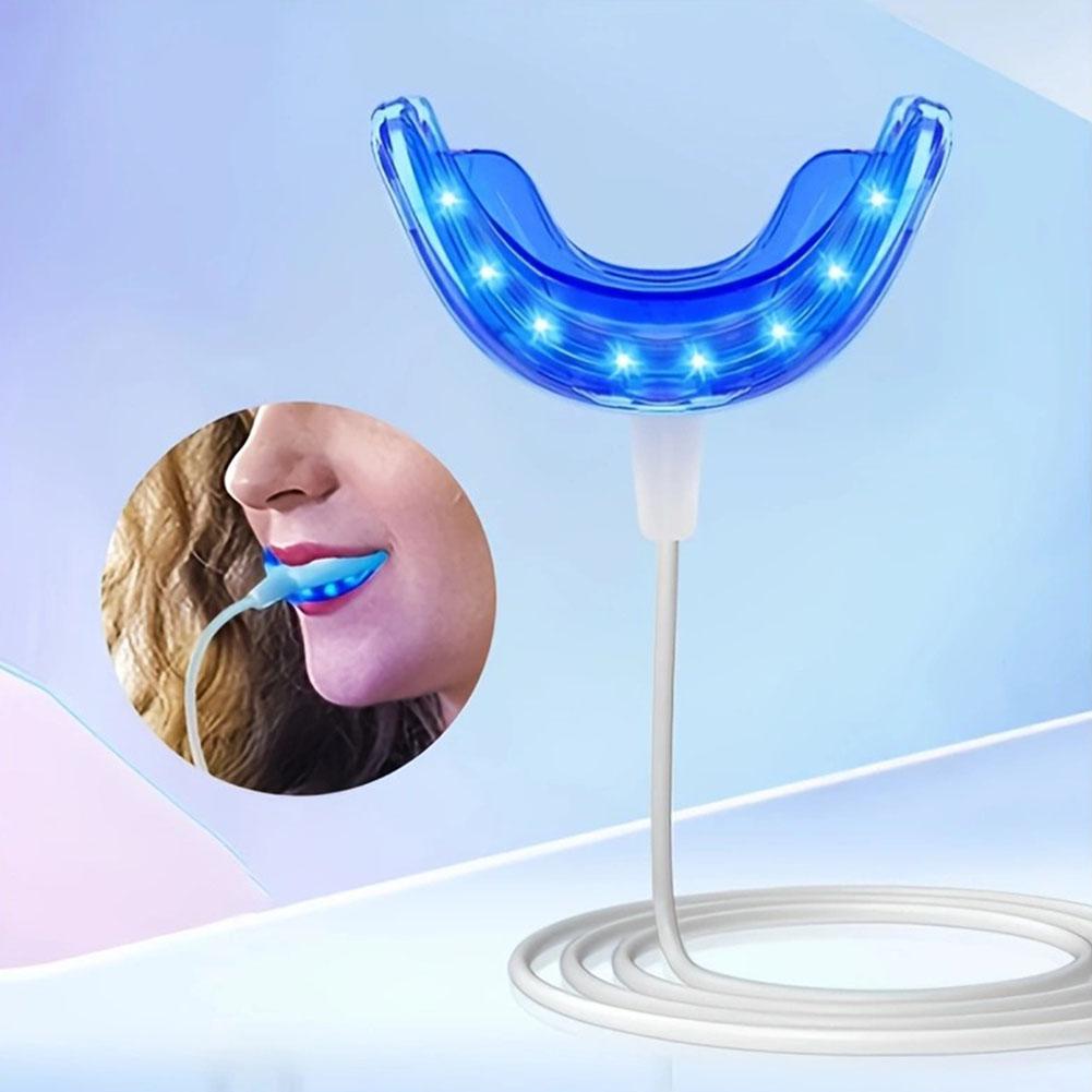치아 미백 촉진기 스마트 LED 블루 라이트 휴대용 U - Teeth Whitening With Trays 리뷰 및 가격