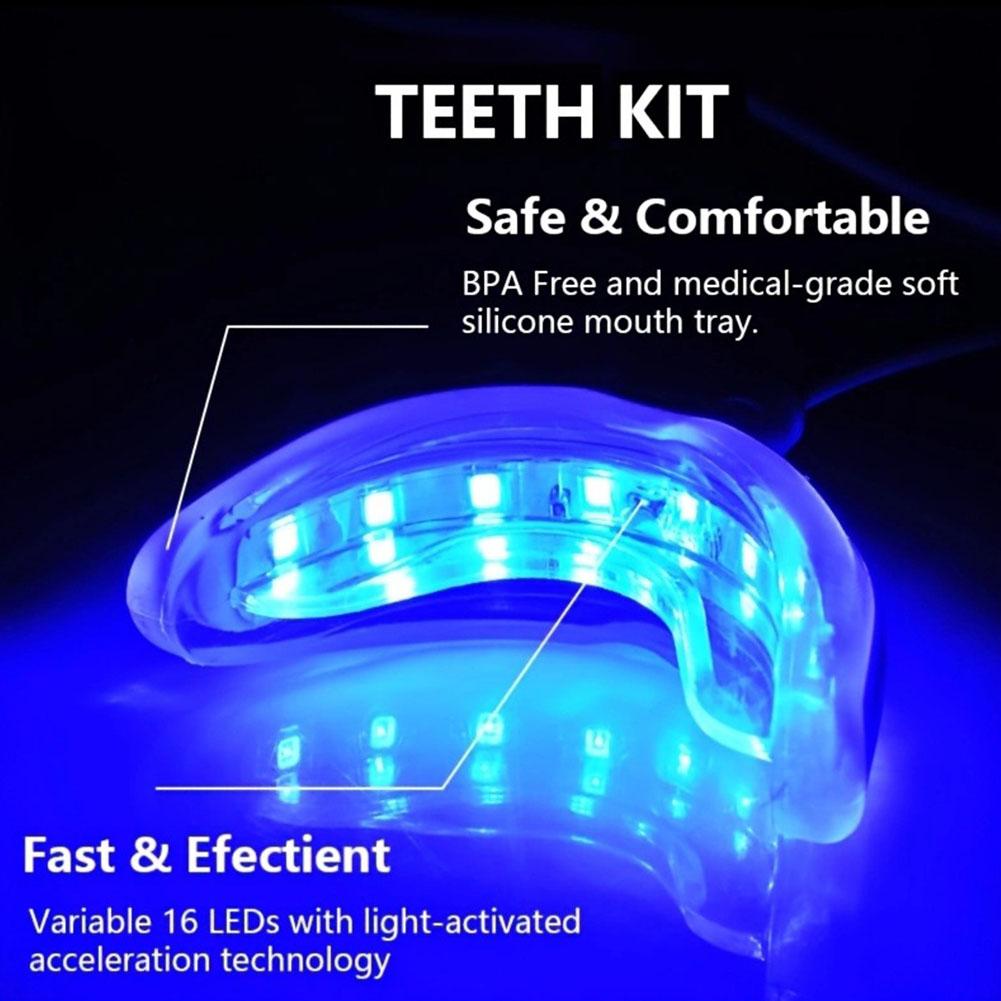치아 미백 촉진기 스마트 LED 블루 라이트 휴대용 U - Teeth Whitening With Trays 리뷰 및 가격