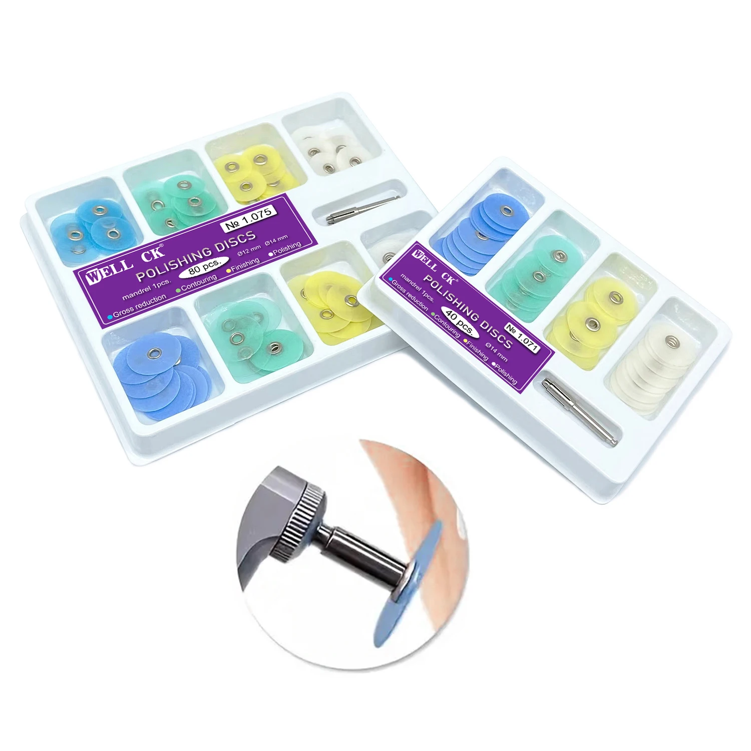 WELLCK 치과 연마 디스크 총 감소 윤곽 맨드릴 소 - Whitening Teeth Dentist 리뷰 및 가격