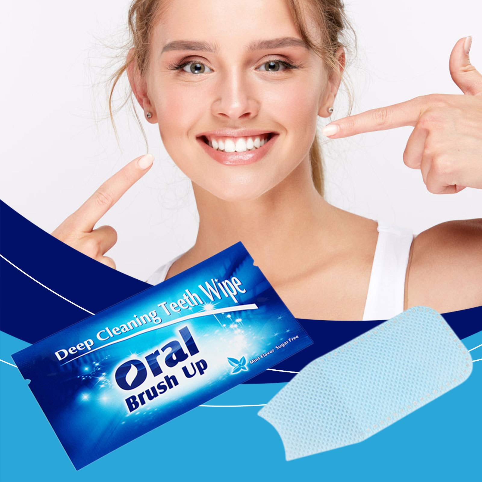 얼룩 제거용 손가락 슬리브 치과용 물티슈 휴대용 일회용 - Teeth Whitening Quick 리뷰 및 가격