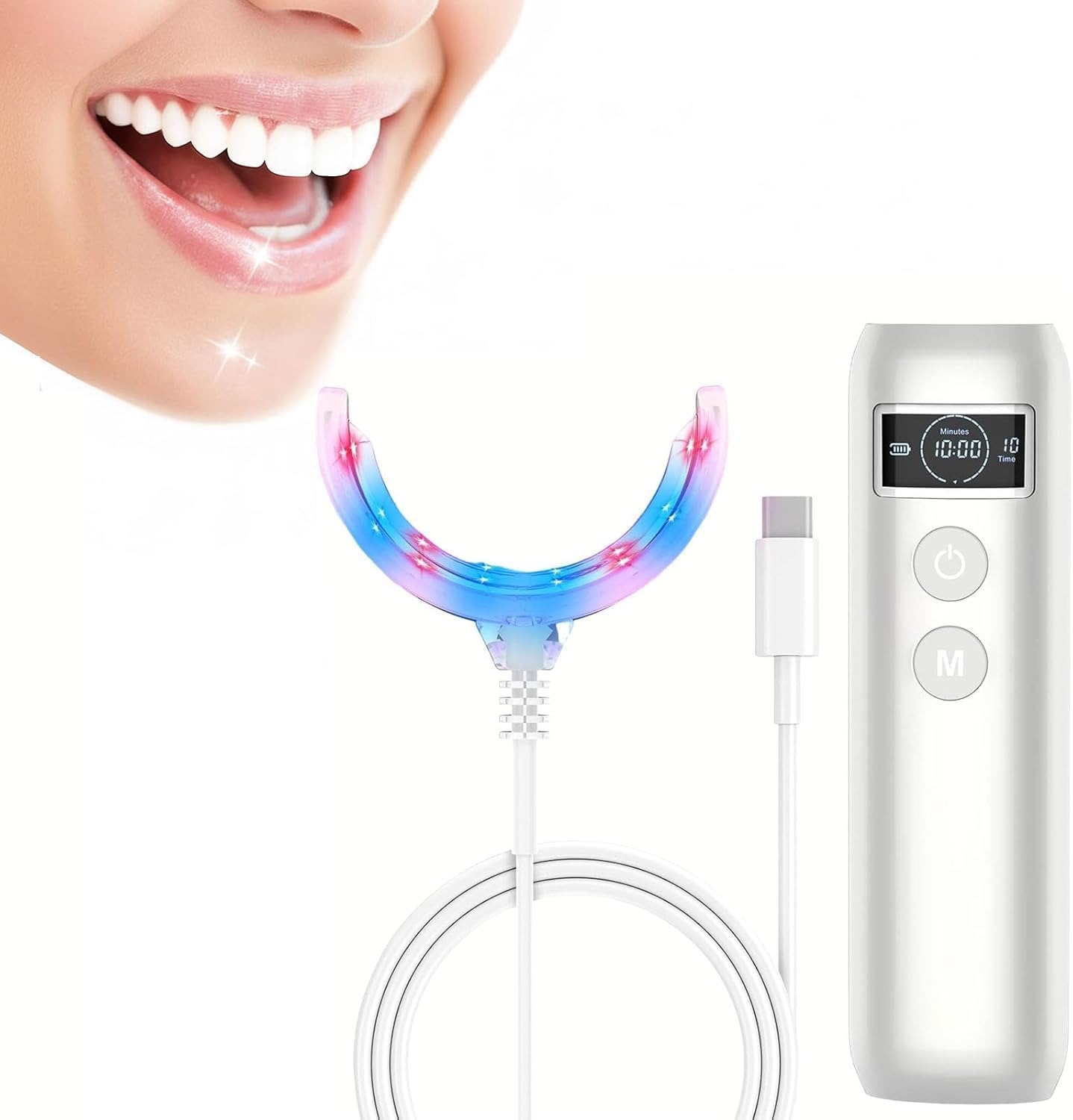 치아 미백 가속기 램프 블루&레드 라이트 LED 구강  - Teeth Whitening With Trays 리뷰 및 가격