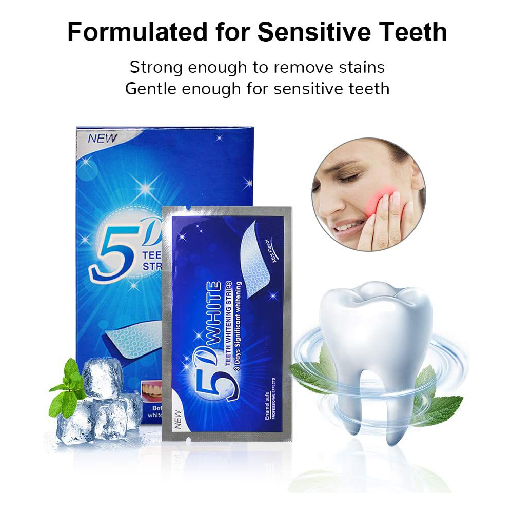 5D 화이트 치아 미백 스트립 미백 젤 화이트 스트립  - Teeth Whitening Hydrogen Peroxide 리뷰 및 가격