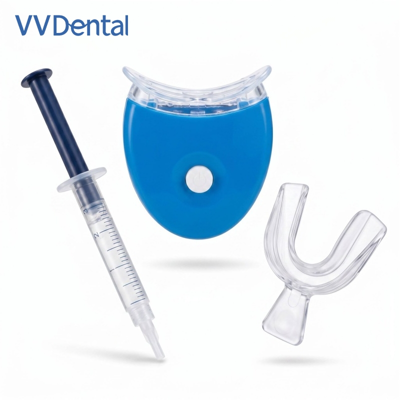 휴대용 치아 미백 키트, 단일 LED 미백 촉진기, 3 - Teeth Whitening Gel Syringes 리뷰 및 가격